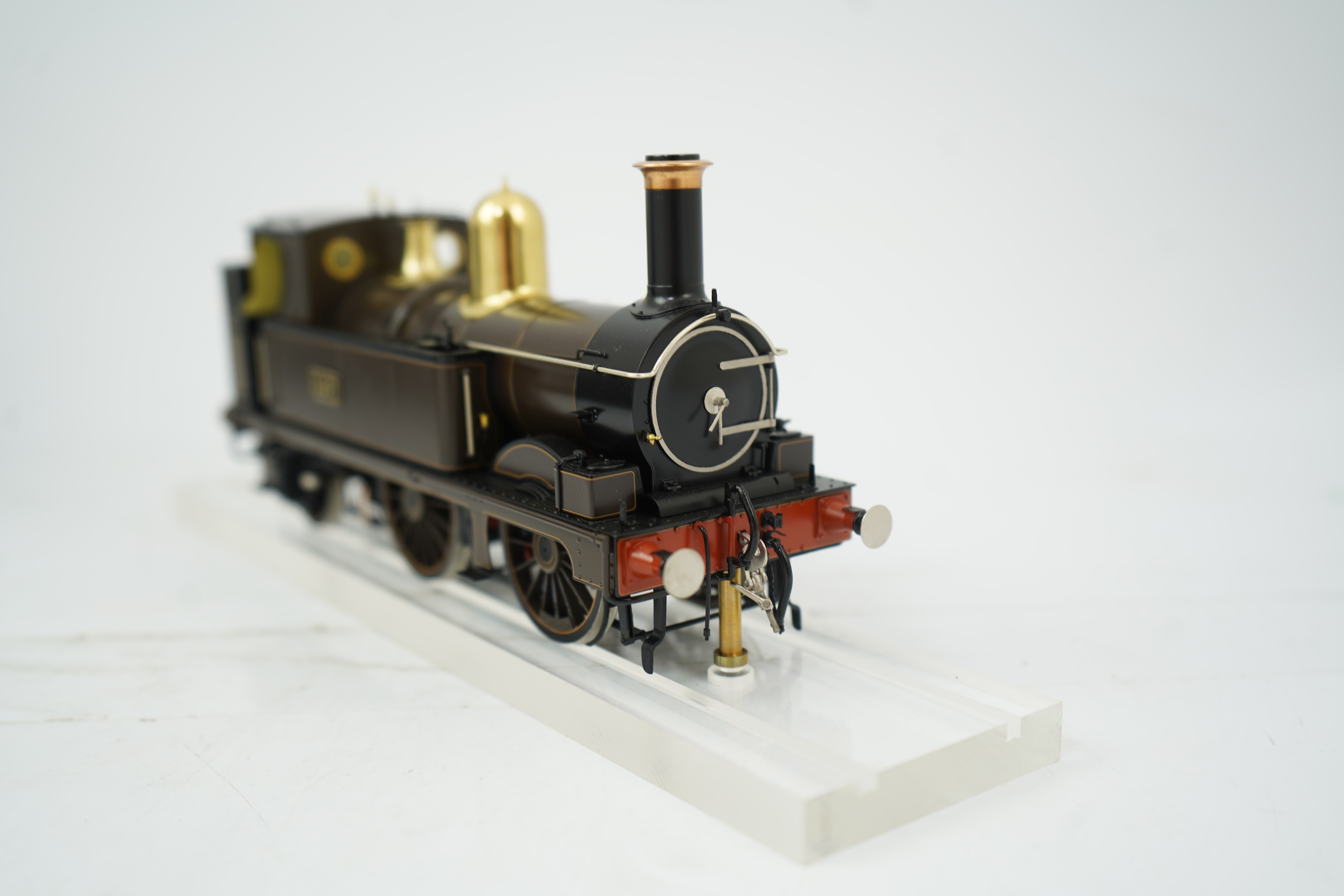 An 0 gauge Lee Marsh Models model of GWR 517 Class, 1157, 0-4-2T locomotive, powered for two rail operation, with original box.